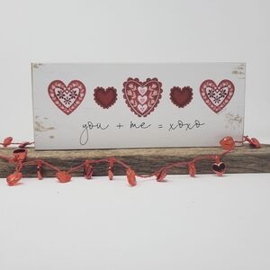 Heart Decor Sign with String Lights